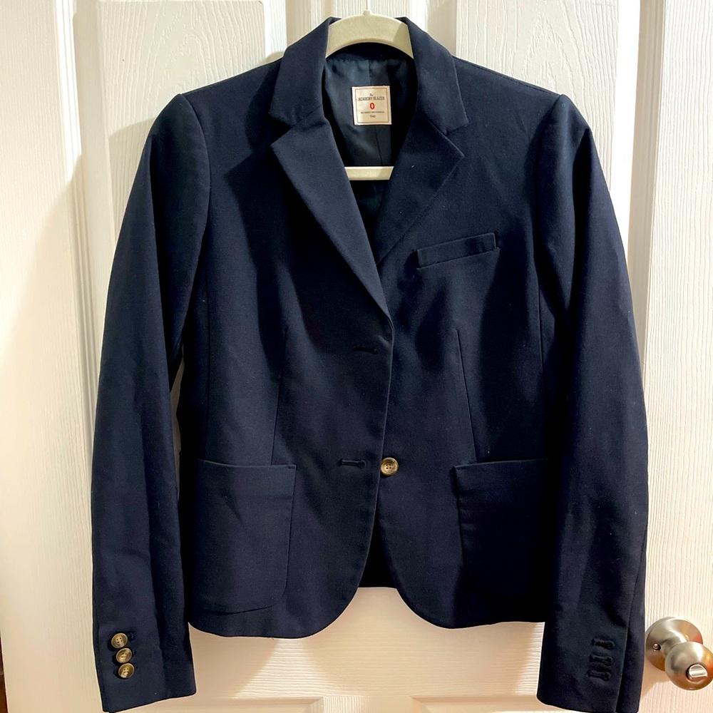 Lined Navy Blue Gap Academy Blazer